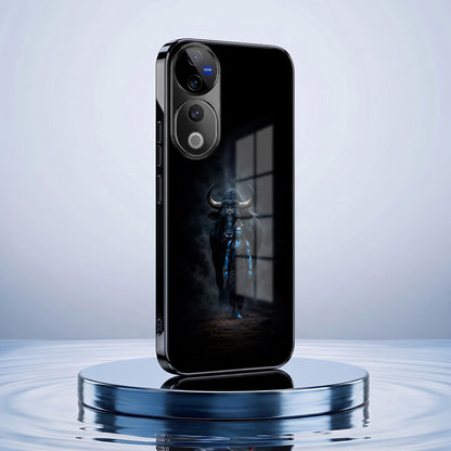 Vivo V40 Pro 5G Dark Warrior Black Electroplated Glass Phone Back Case