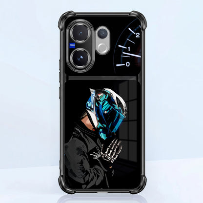 Vivo V60 5G Cyberpunk Reaper Dual-Tone Transparent Airbags Case