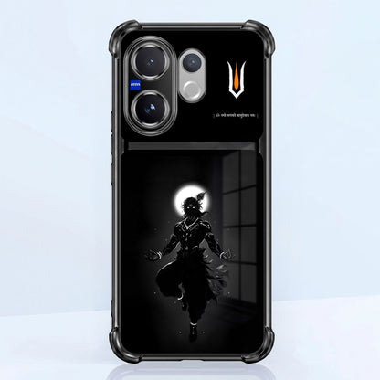 Vivo V60 5G Vasudev Spiritual Shadow Dual-Tone Transparent Black Airbags Case
