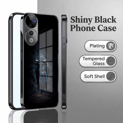 Vivo V40 Pro 5G Dark Warrior Black Electroplated Glass Phone Back Case