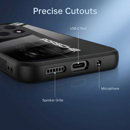 Oppo F29 Pro 5G Premium Acrylic Shockproof Glass Back Case (Black Porsche)