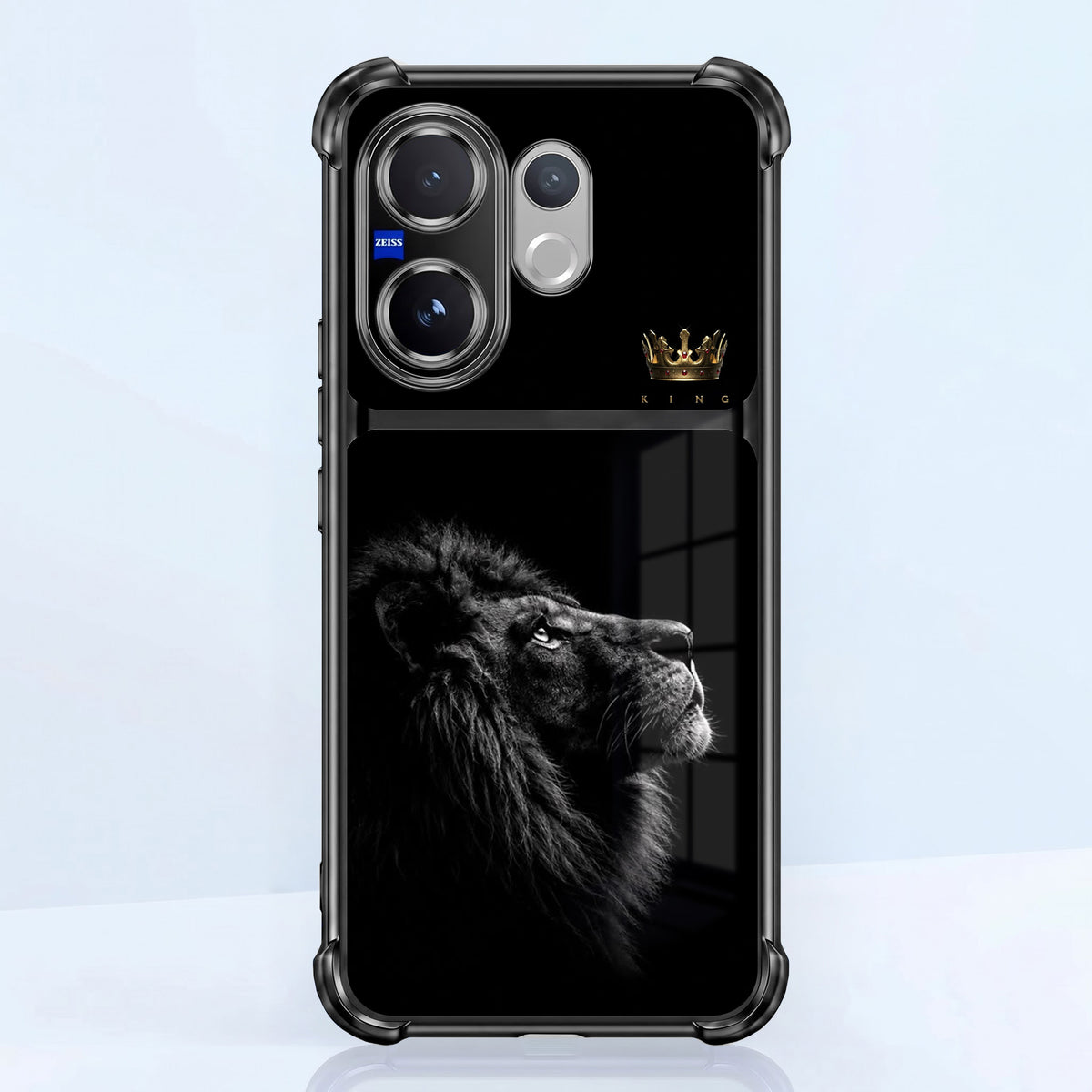 Vivo V60 5G King’s Aura Dual-Tone Transparent Black Airbags Case