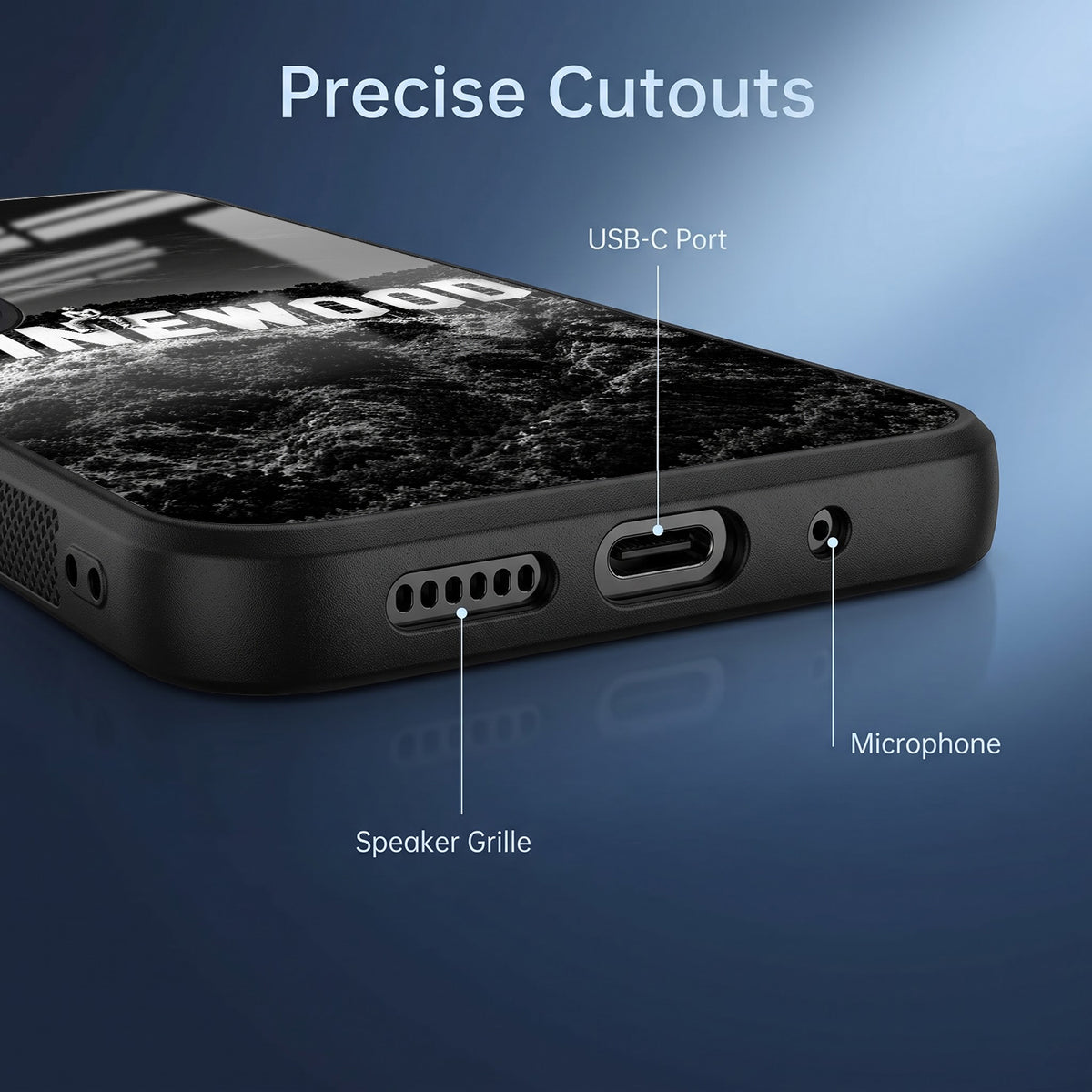 Vivo V60 5G Premium Acrylic Shockproof Glass Back Case (Vinewood)