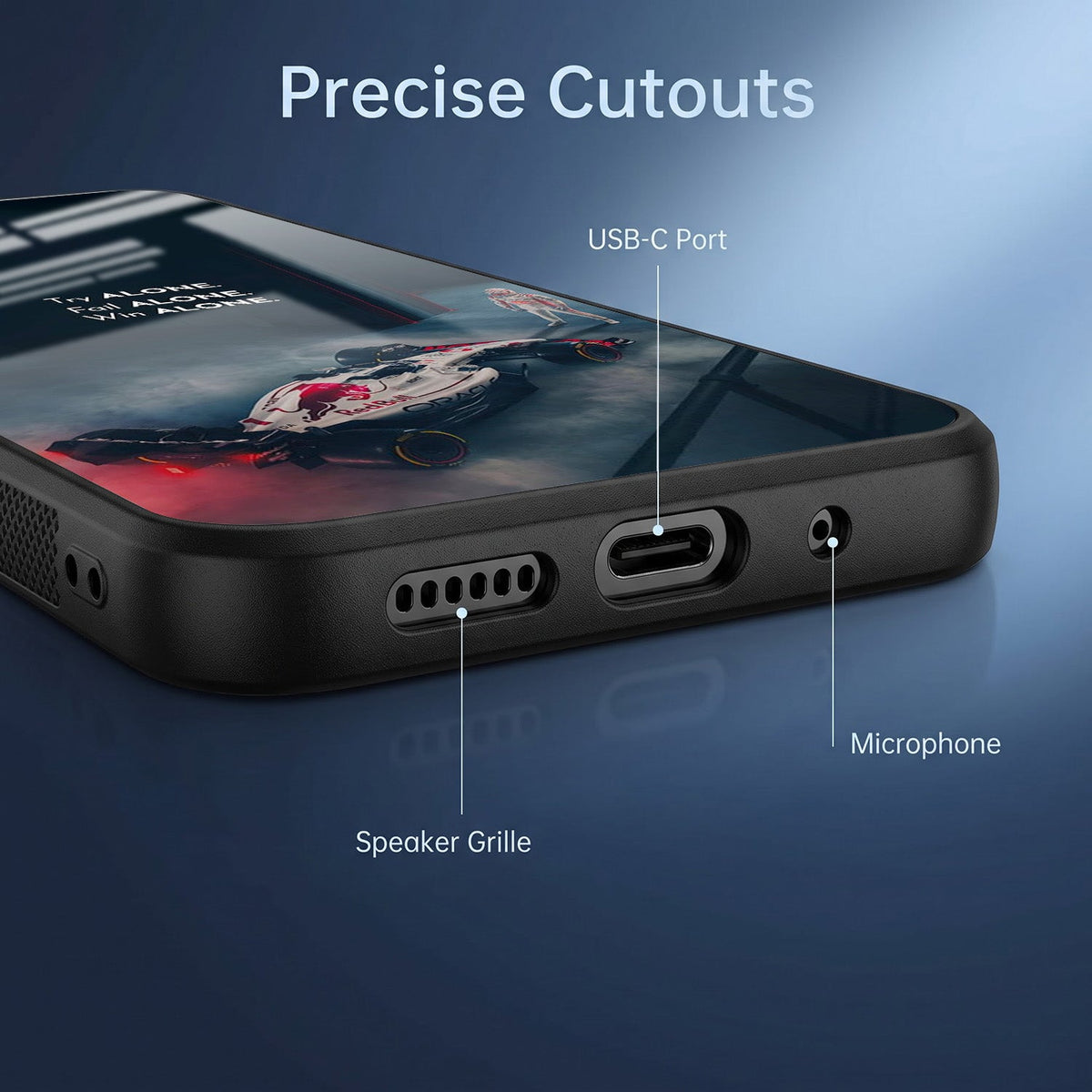 Vivo V40 Pro 5G Win Alone F1 Racing Acrylic Glass Back Case