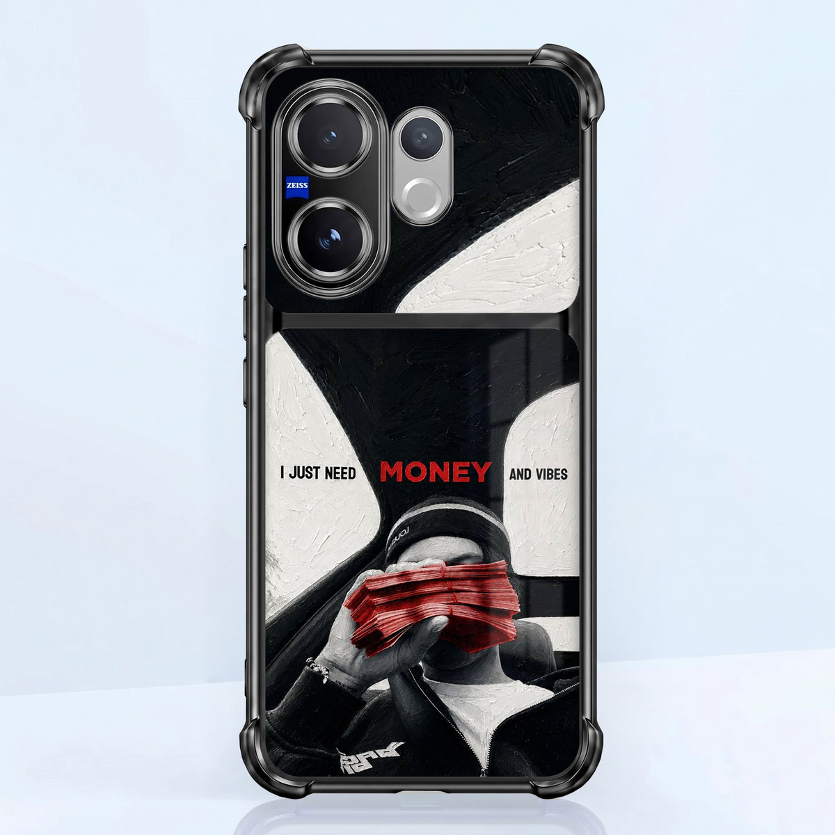 Vivo V60 5G Money Mindset Dual-Tone Transparent Airbags Case