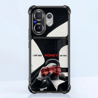 Vivo V60 5G Money Mindset Dual-Tone Transparent Airbags Case