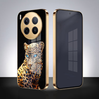 Vivo X300 Pro 5G Panther Gold Electroplated Glass Phone Back Case