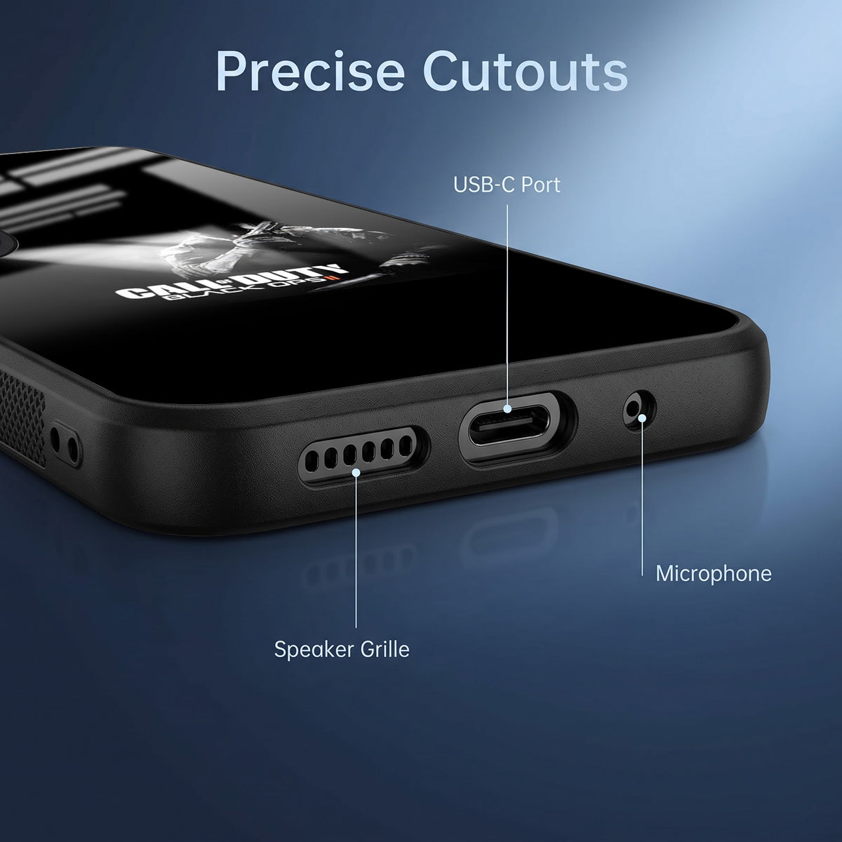 Vivo V60 5G Premium Acrylic Shockproof Glass Back Case (Gamer Edition)