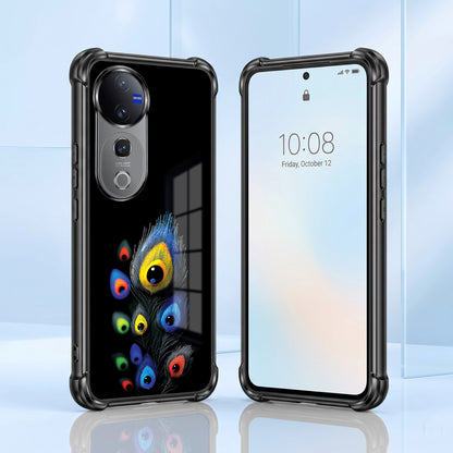 Vivo V40 Pro 5G Multi-Feather Peacock Airbags Printed Back Case