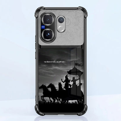 Vivo V60 5G Mahabharat Divine Dual-Tone Transparent Airbags Case