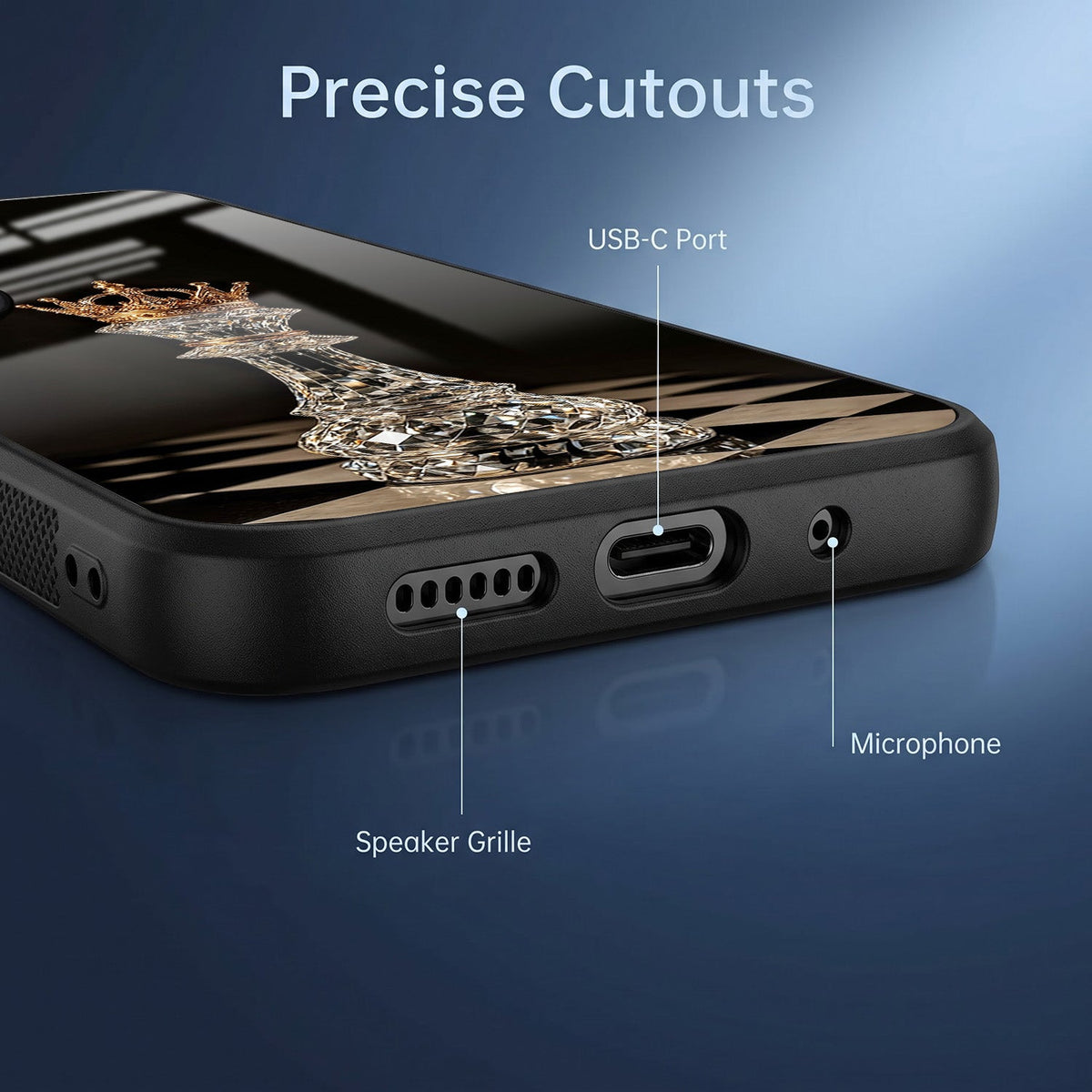 Vivo V50 5G Royal Chess King Acrylic Glass Back Case