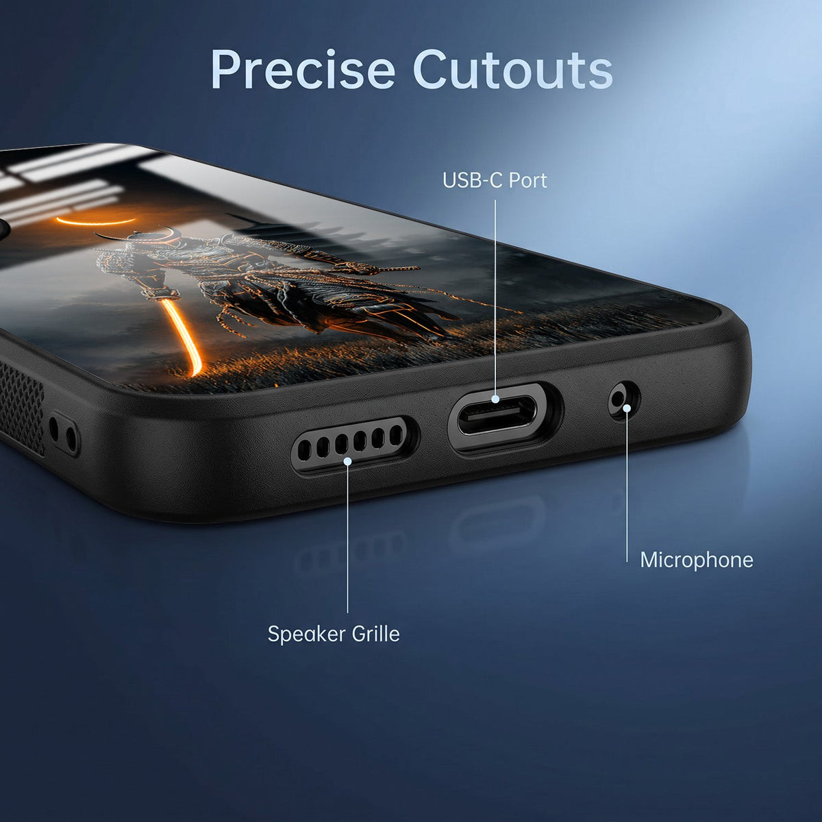 Vivo V50 5G Samurai Warrior Acrylic Glass Back Case