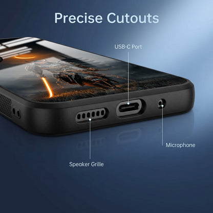 Vivo V50 5G Samurai Warrior Acrylic Glass Back Case