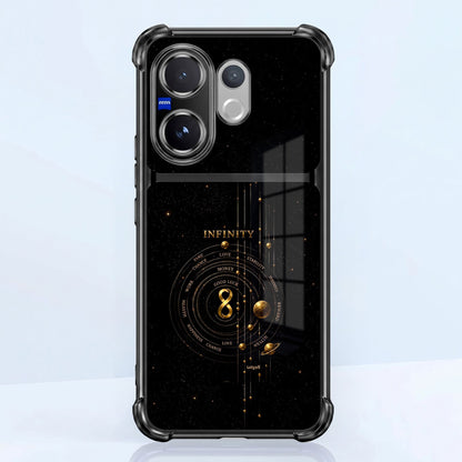 Vivo V60 5G Infinity Manifestation Dual-Tone Transparent Airbags Case