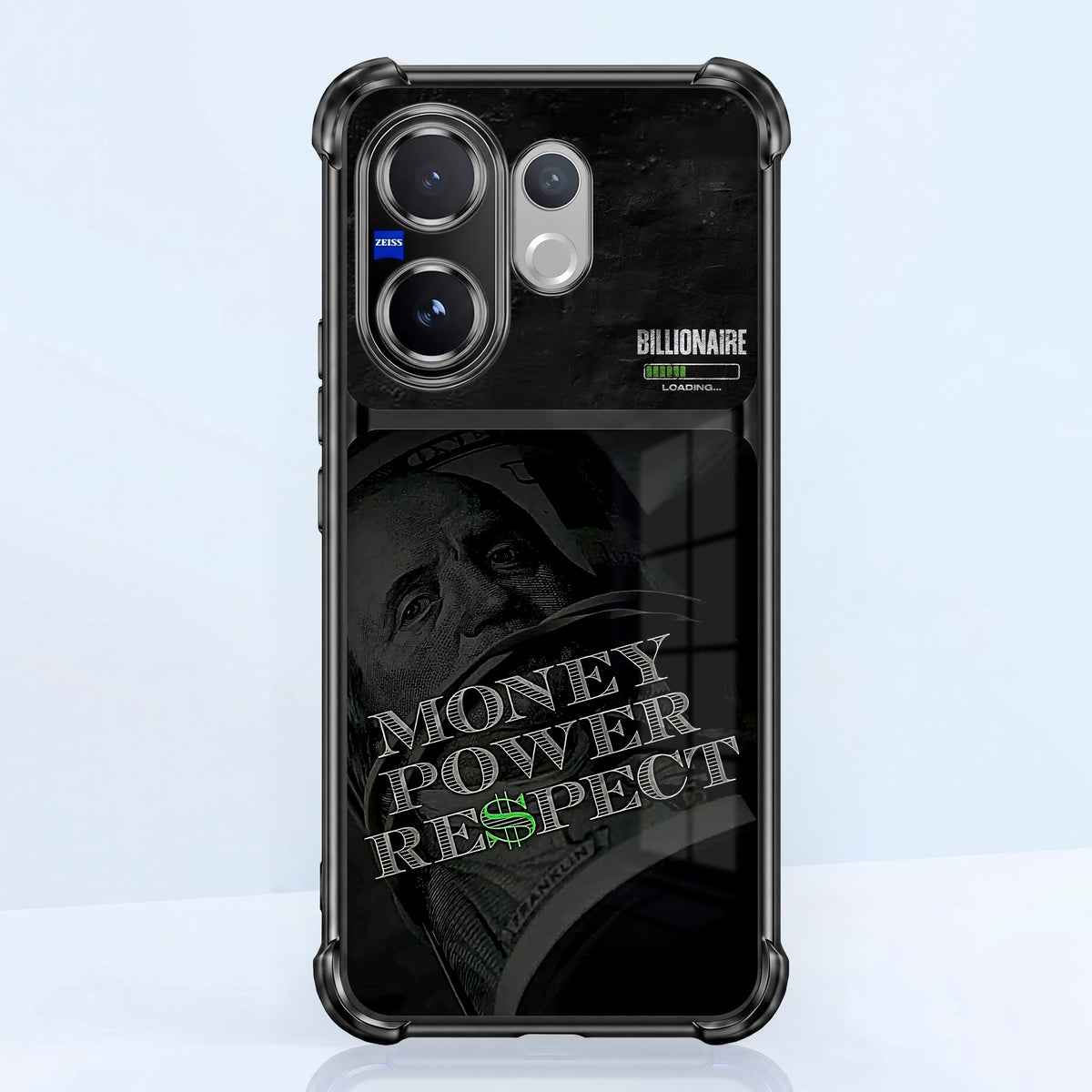 Vivo V60 5G Money Power Dual-Tone Transparent Airbags Case