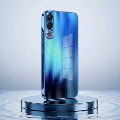 Vivo V70 FE 5G Aureon X1 Blue Electroplated Glass Phone Back Case