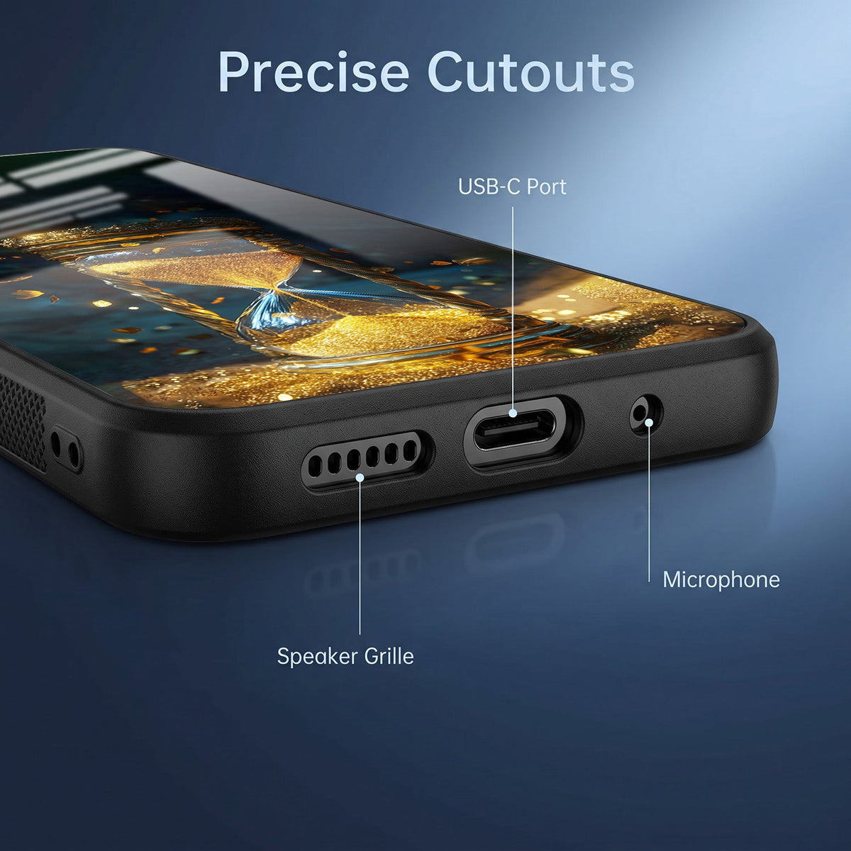 Vivo V50 5G Golden Hour Glass Acrylic Glass Back Case