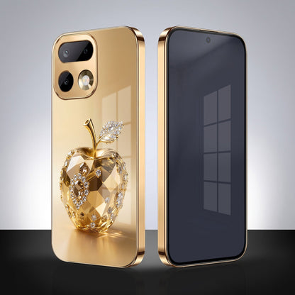 Realme 16 Pro+ 5G Golden Apple Gold Electroplated Glass Phone Back Case