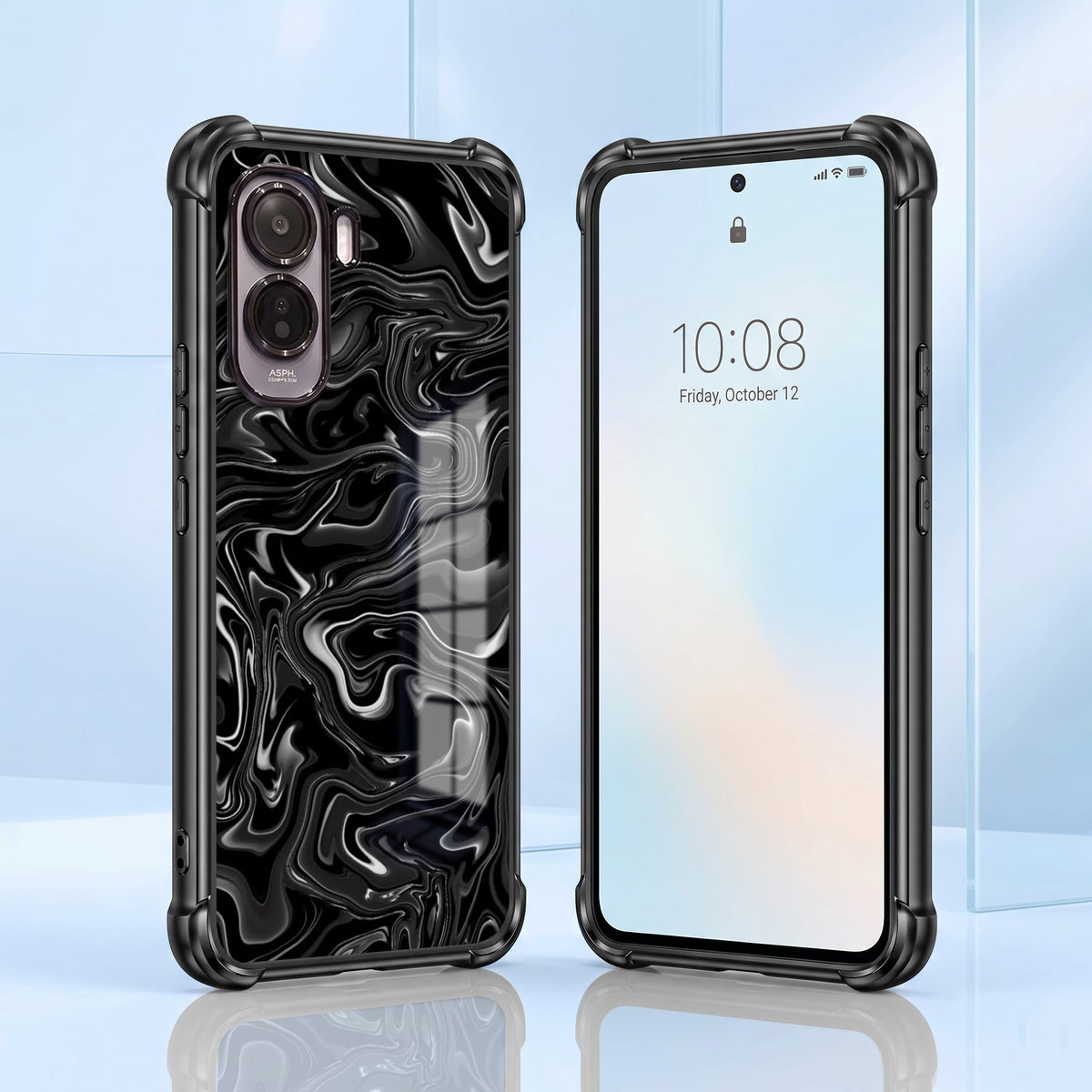Vivo T5 Pro 5G Dark Swirl Airbags Printed Back Case