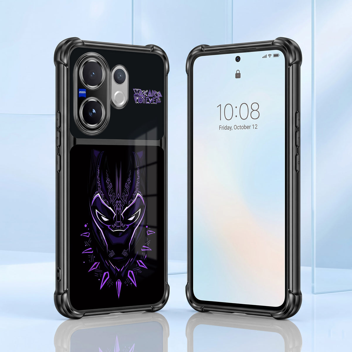 Vivo V60 5G Wakanda Forever Dual-Tone Transparent Airbags Case