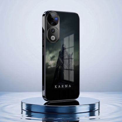 Vivo V40 Pro 5G Karma Black Electroplated Glass Phone Back Case