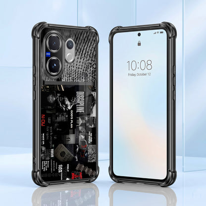 Vivo V60 5G Dark Academia Dual-Tone Transparent Airbags Case