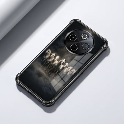 Vivo T4 5G Running Horses Airbags Printed Back Case