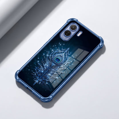 Vivo T5 Pro 5G Premium Peacock Feather Airbags Printed Back Case