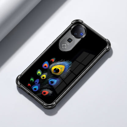 Vivo V40 Pro 5G Multi-Feather Peacock Airbags Printed Back Case
