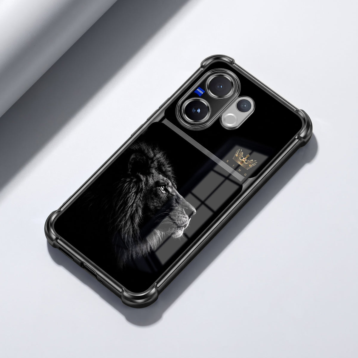 Vivo V60 5G King’s Aura Dual-Tone Transparent Black Airbags Case