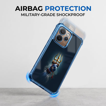 Oppo Reno 15 Pro Mini 5G Premium Golden Trishul Airbags Printed Back Case