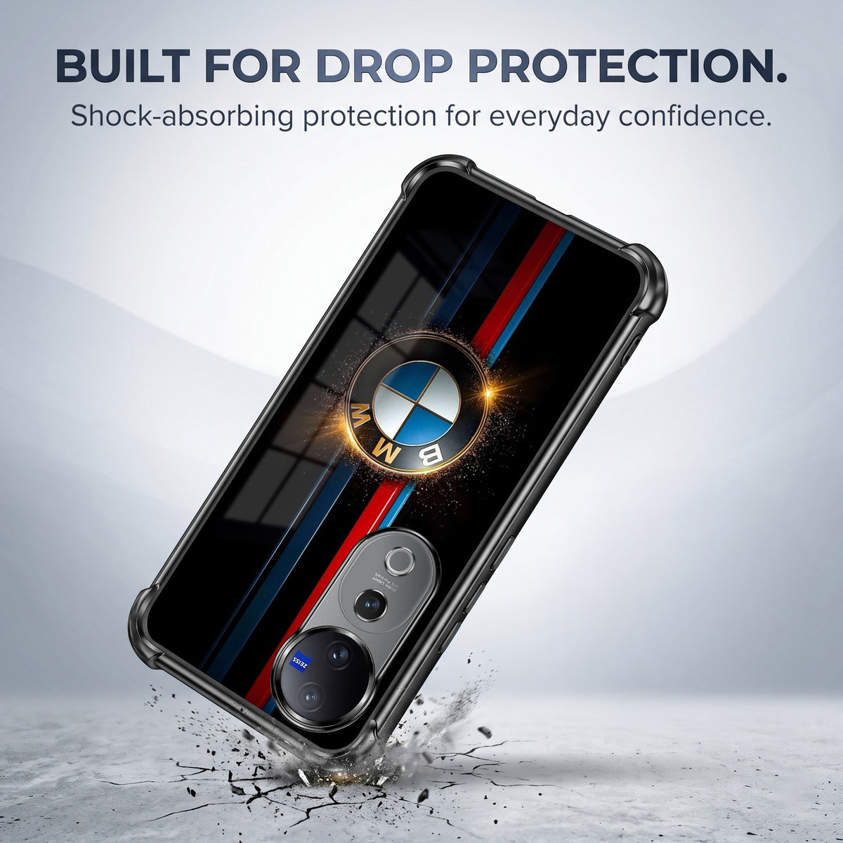 Vivo V40 Pro 5G Premium BMW Logo Airbags Printed Back Case