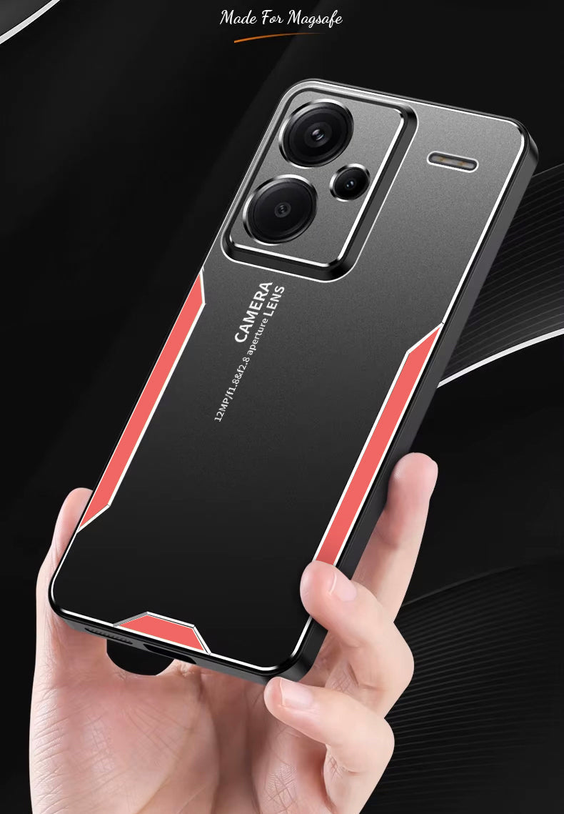 Redmi Note 13 Pro+ 5G Luxury Aluminum Metal Frame Protective Back Case