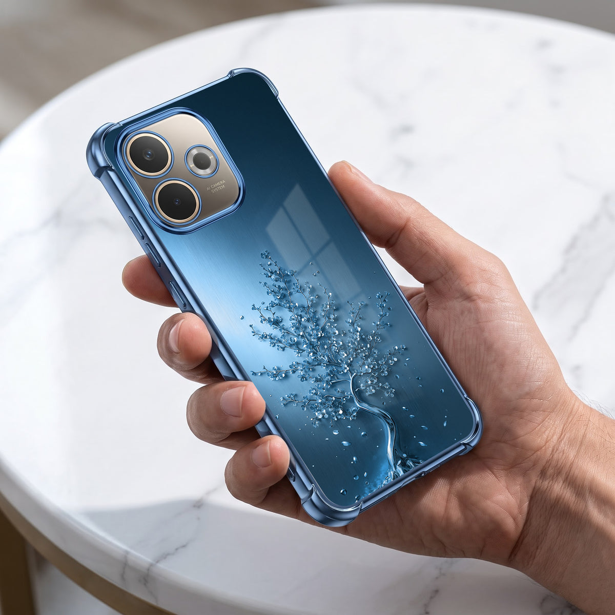 Oppo A5 Pro 5G Faith Tree Airbags Printed Back Case