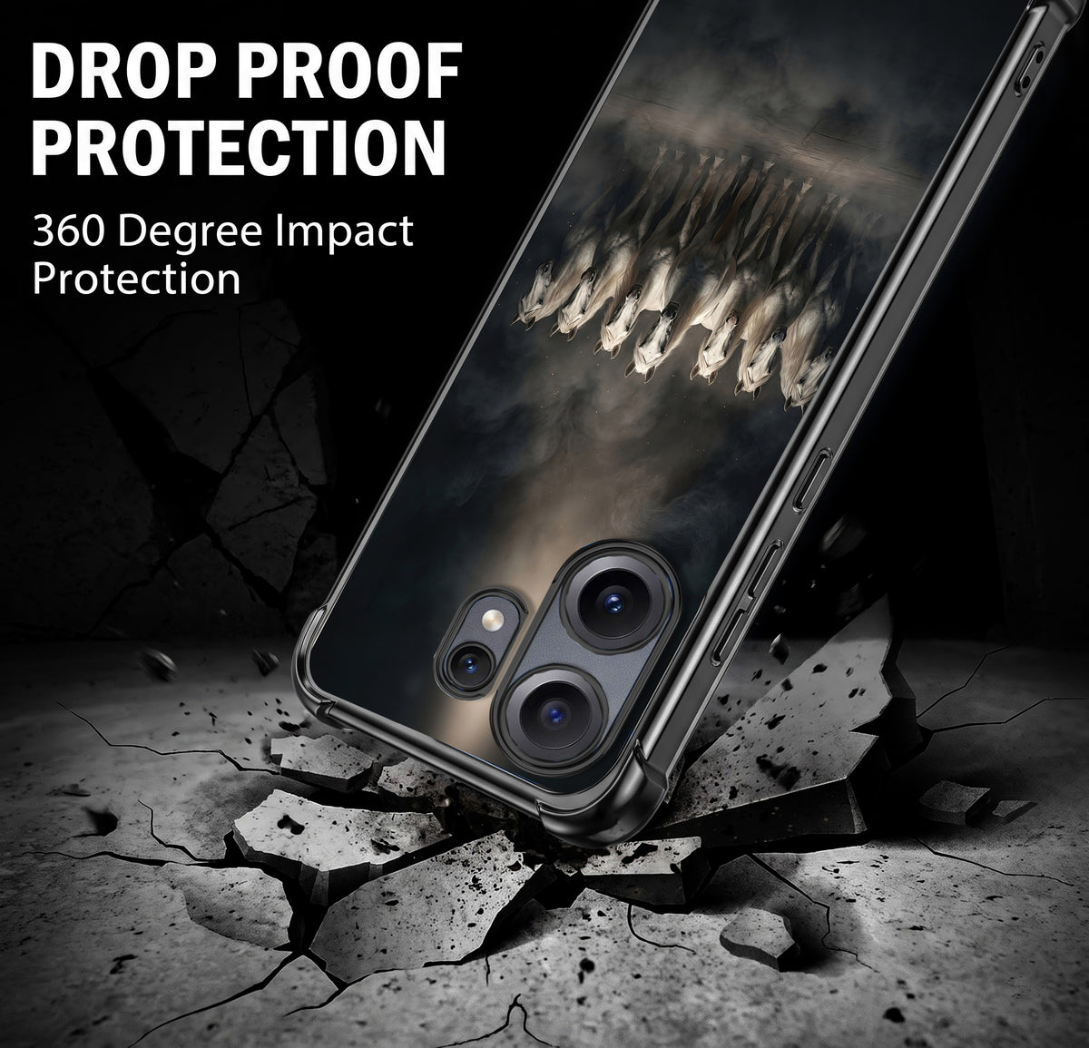 Nothing Phone 2 Pro 5G Running Horses Airbags Printed Back Case
