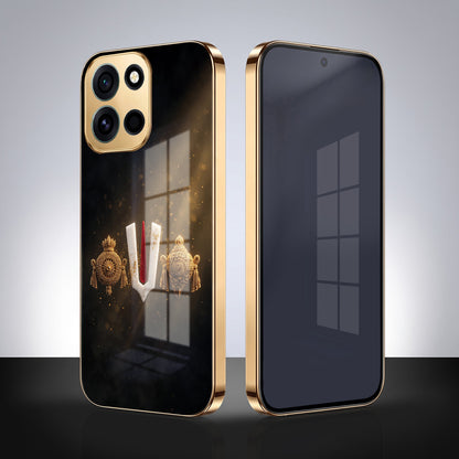 OnePlus Nord 6 5G Royal Heritage Edition Gold Electroplated Glass Phone Back Case