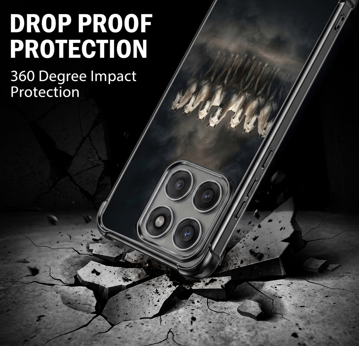 Motorola Edge 70 5G Running Horses Airbags Printed Back Case
