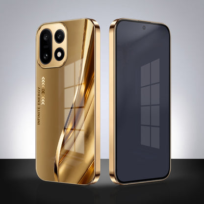 OnePlus 15 5G Luxury Infinity Energy Gold Electroplated Glass Phone Case