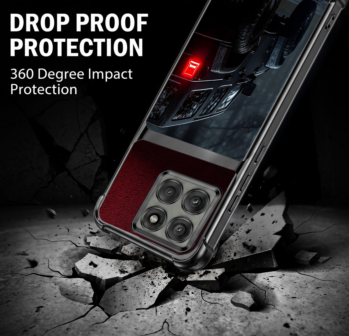 Motorola Edge 60 Pro 5G Black Beast 4x4 Dual-Tone Transparent Airbags Case