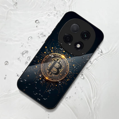Oppo F29 Pro 5G Premium Acrylic Shockproof Glass Back Case (Bitcoin Armor)