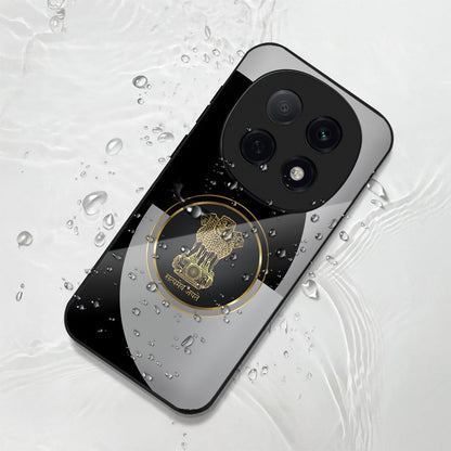 Oppo F29 Pro 5G Premium Acrylic Shockproof Glass Back Case (Satyamev Noir)