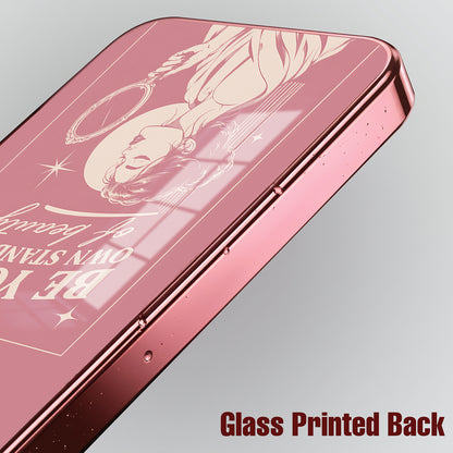 Vivo V70 FE 5G Luxury Aesthetic Girl Pink Electroplated Glass Phone Back Case