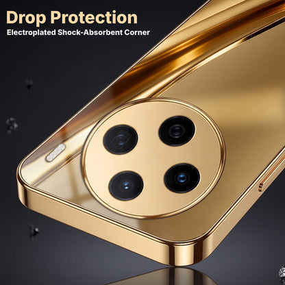 Vivo X200 5G Luxury Infinity Energy Gold Electroplated Glass Phone Case