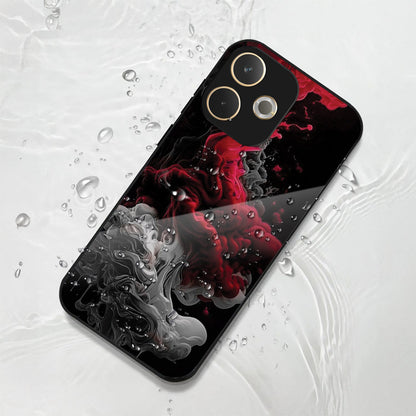 Oppo A5 Pro 5G Premium Acrylic Shockproof Glass Back Case (Infernal Drift)