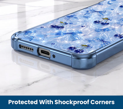 Oppo F31 Pro 5G Blue Cherry Airbags Printed Back Case