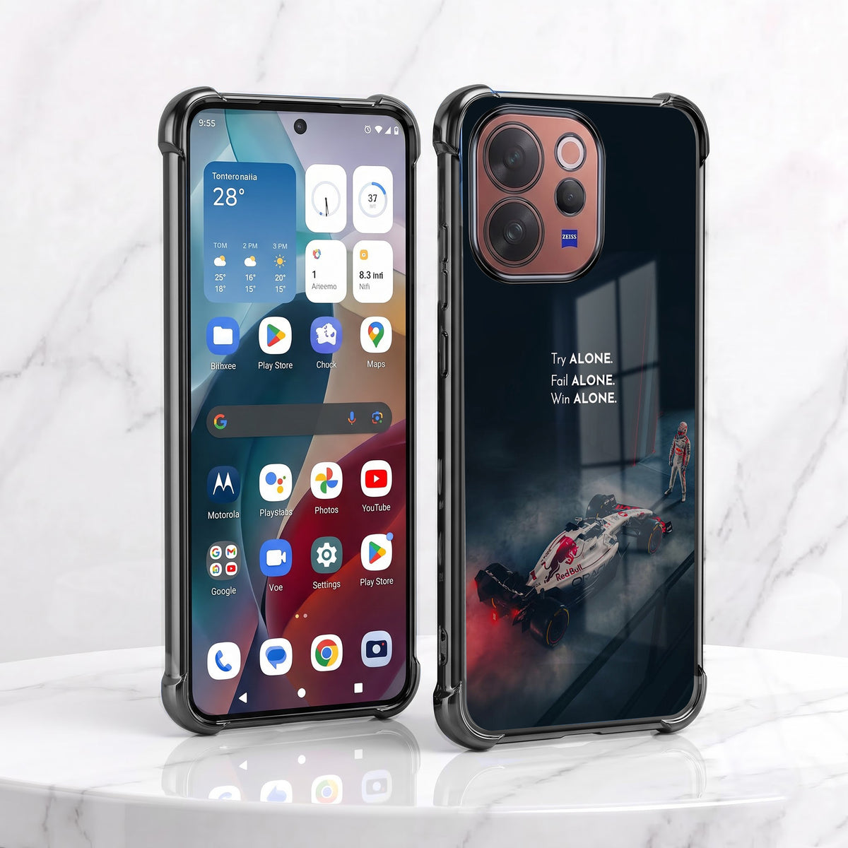 Vivo V70 5G F1 Alone Airbags Printed Back Case