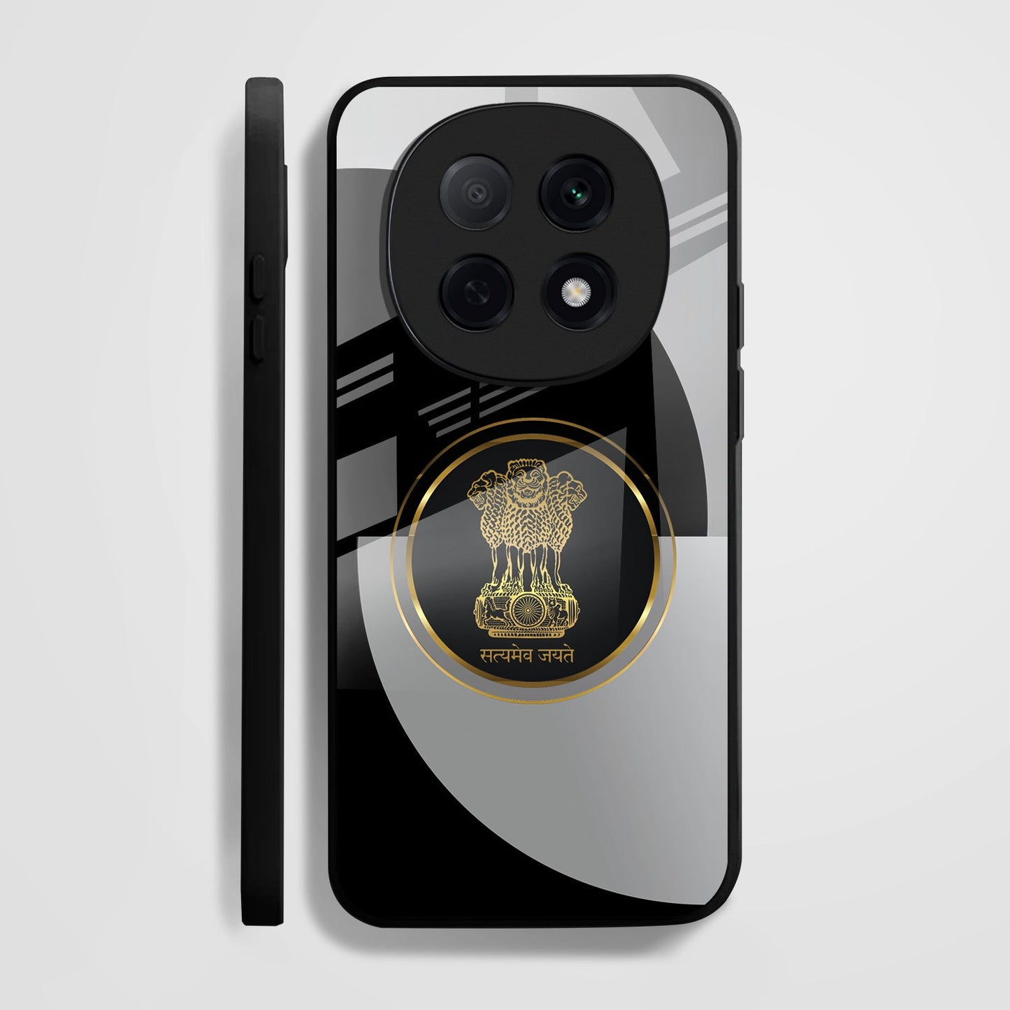 OPPO F29 Pro 5G Premium Acrylic Shockproof Glass Back Case (Satyamev Noir)