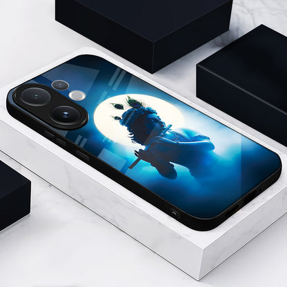 Vivo V60 5G Phone case with a design of a character under a moonlit sky on a white surface.