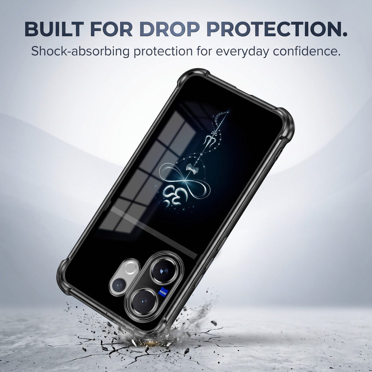Vivo V60 5G Mahakal Trishul Transparent Airbags Case