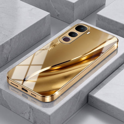 Vivo Y400 Pro 5G Luxury Infinity Energy Gold Electroplated Glass Phone Case